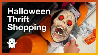 Halloween Thrift Store Shopping For Decorations and Decor - Goodwill in February 2024