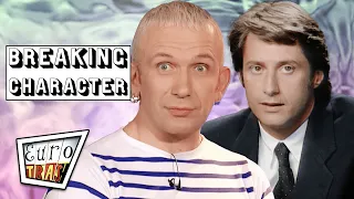 Jean Paul Gaultier and Antoine De Caunes Breaking Character for 8 Minutes Straight | Eurotrash