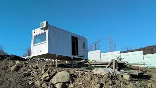 транспортировка и установка жилого модуля "Робинзон"