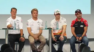 Rosberg vs  a Bottle of Water