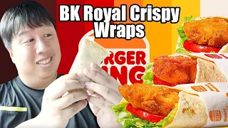 Burger King's New Royal Crispy Wraps Review | Better Than SnackWrap?