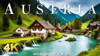 FLYING OVER AUSTRIA (4K UHD) Beautiful Nature Scenery with Relaxing Music | 4K LIVE VIDEO ULTRA HD