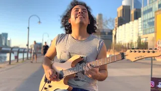 Don't Speak - No Doubt - Street magic guitar moment - Cover by Damian Salazar