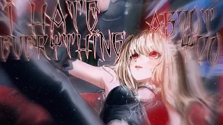 Nightcore - I Hate Everything About You (Three Days of Grace) / Rock Cover - Lyrics