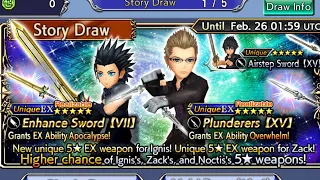 DFFOO Global: Ignis/Zack/Noctis Banner Pulls/Draws