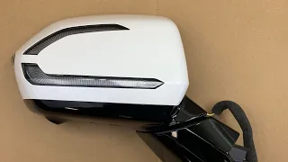 Hyundai Palisade side mirror assembly in real time detailed instructions. Calligraphy Trim. WC9.