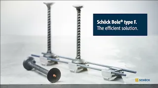 Schöck Bole® type F - installation in the precast plant