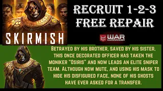 War Commander : [ MARCH ] SKIRMISH RECRUIT 1-2-3 / FREE REPAIR 30-03-2024