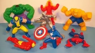 2010 MARVEL HEROES SET OF 8 McDONALD'S HAPPY MEAL FULL COLLECTION VIDEO REVIEW