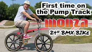 New Monza 24" BMX at Kinetic Park: My First Pump Track Experience - 80s Style