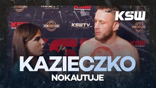 Maciej Kazieczko nokautuje na KSW 76 | Wywiad backstage