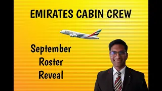 Emirates Cabin Crew: September Roster Reveal