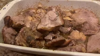 How to cook a Roast Pork Butt in the Oven-Simplest Recipe!!
