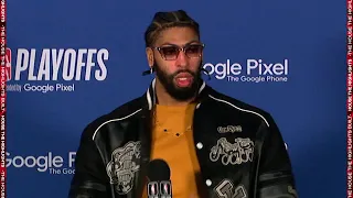 Anthony Davis talks his injury & Game 1 win, Postgame Interview