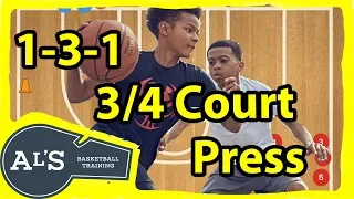 1-3-1 Basketball 3/4 Court Press Defense