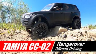 TAMIYA CC-02 Chassis Landrover Rangerover 1:14 OffRoad Driving