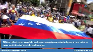En Caracas, ciudadanos marchan para exigir una mejor calidad de vida