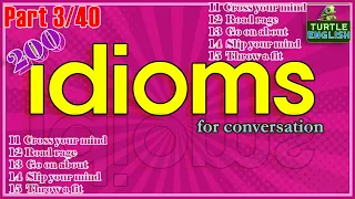 Master 200 American English Idioms with a Native Speaker [Part 3/40] - 5 Idioms for Fluent English