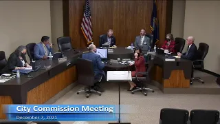 December 7, 2021 City Commission Meeting