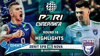 Zenit SPB vs. Nova | HIGHLIGHTS | Round 18 | Pari SuperLeague 2024