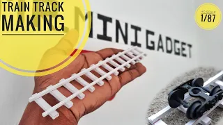 Easy to make train tracks | HO train | how to make tracks | mini train track making | 16.5 mm guage