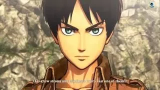 Attack on Titan Game (English): All Story Cutscenes + Colossal Titan(PS4/1080p)