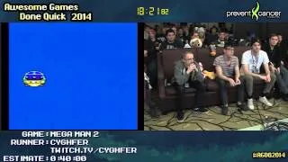 Mega Man 2 [NES] :: SPEED RUN (0:30:05) by cyghfer #AGDQ 2014