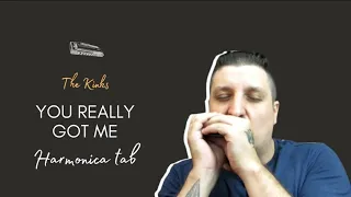 🎶 You Really Got Me - The Kinks (Harmonica Tab - na Gaita com Tablatura)