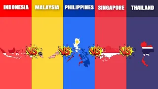 Indonesia vs Malaysia vs Philippines  vs Singapore vs Thailand | Country Comparison