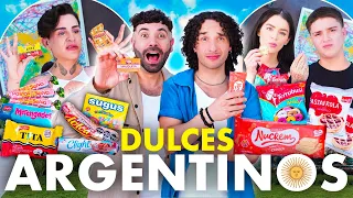 PROBANDO DULCES RAROS DE ARGENTINA ft. CAROL CASTRO, CESAR PANTOJA Y KUNNO| LOS RULÉS *CONTIGO Ep 7*