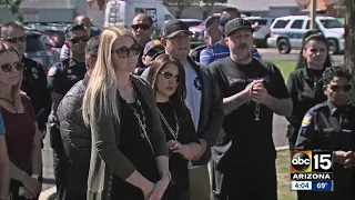 Procession held for fallen Phoenix officer Paul Rutherford