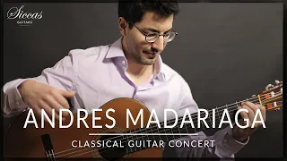 Andres Madariaga - Online Guitar Concert | Tedesco, Turina, Tarrega, Bach & Llobet | Siccas Guitars