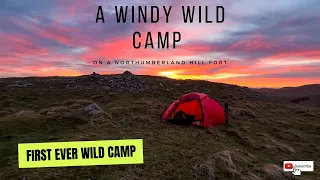 A Windy Wild Camp Experiencing A Breathtaking Sunset (4K)