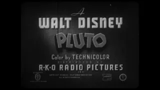 Pluto – Bone Bandit (1948) – original RKO opening titles (black and white)