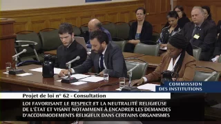 AMAL-Qc à l'AssNat pour commenter le projet de loi 62