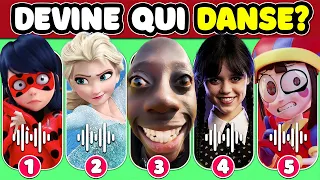 Devine qui DANSE🎶💃🕺 Devine le MEME | Mercredi, Tenge Tenge, LadyBug, Elsa,TV Woman, Panda 4, MrBeast