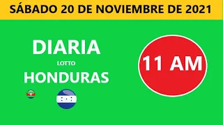 Diaria 11 AM honduras loto costa rica La Nica hoy  Sábado 20 de NOVIEMBRE DE 2021 loto tiempos hoy
