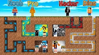 MINECRAFT: FAMILIA NOOB VS PRO VS HACKER VS DIOS 👨‍👩‍👦 😱 ¿DONDE ESTA MI FAMILIA ?