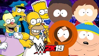 THE SIMPSONS vs SOUTH PARK | WWE 2K19 Gameplay