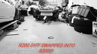 Nissan R200 DIFF SWAP in honda S2000