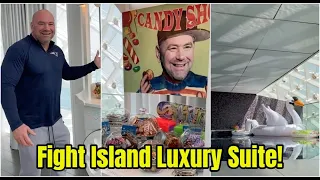 Dana White shows of LUXURY Fight Island suite!