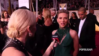 Scarlett Johansson Interview on the Oscars 2015 Red Carpet