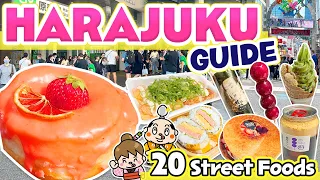 Harajuku Tokyo Street Food Tour / Japan Travel Food Vlog