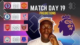 EPL WEEK 19 PREDICTIONS | PREMIER LEAGUE 23/24.