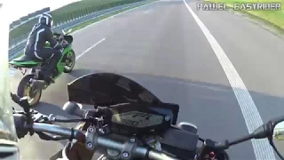 Yamaha Mt09/Fz09 vs Kawasaki zx6r 636 DRAG RACE