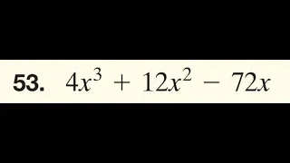 factor 4x^3 + 12x^2 - 72x