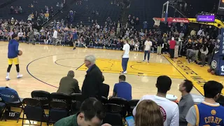 Steph Curry Pre-Game Routine March 21, 2019