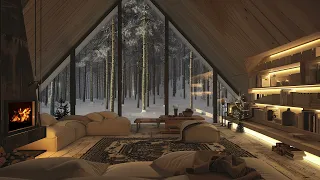 Relax with Snowstorms and Fireplace Sounds | Journey in the Bedroom, Enter Beautiful Dreams