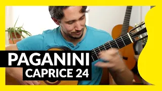 PAGANINI CAPRICE 24 😈 challenge 😎 (en guitarra)
