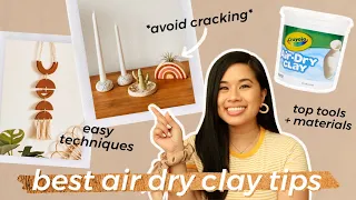 *BEST* DIY AIR DRY CLAY HACKS, TIPS, TRICKS, and TECHNIQUES | How To Ring Dish Tutorial